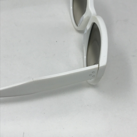 Celine Kim White Oversized Sunglasses CL 41444 - Picture 7 of 8